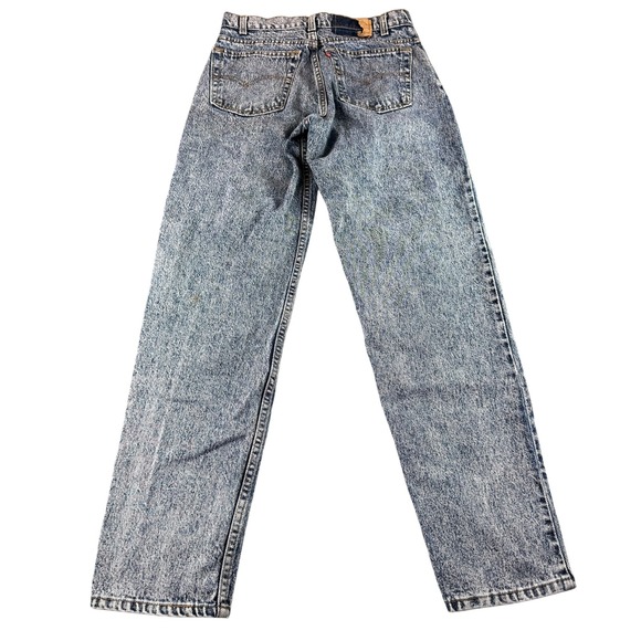 Vintage Levis 550 Relaxed Fit Acid Wash Jeans Distressed Made in USA - Picture 7 of 16